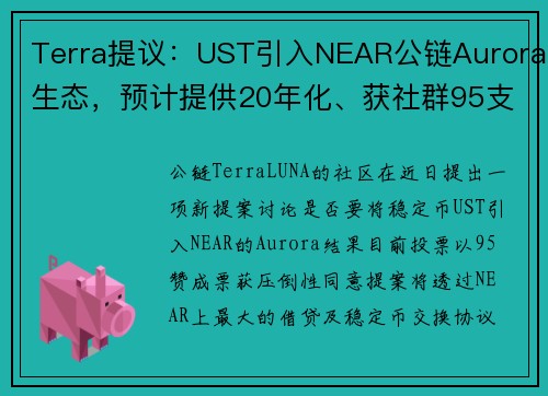 Terra提议：UST引入NEAR公链Aurora生态，预计提供20年化、获社群95支持